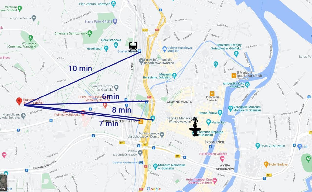 Apartament Blisko Starego Miasta W Gdansku Apartment Luaran gambar